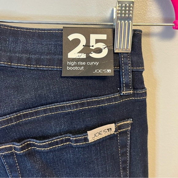 Joe’s Jeans High Rise Curvy Bootcut Dark Wash Sz 25 NWT The Rikki Wash (?) - Picture 10 of 16